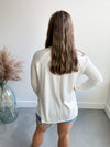 Willow Long Sleeve in White // DOW // Final Sale