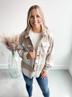Everyday Favorite Plaid Shacket in Khaki