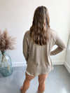 Willow Long Sleeve in Taupe // DOW // Final Sale