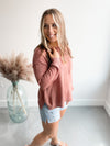 Austin Knit Sweater in Clay