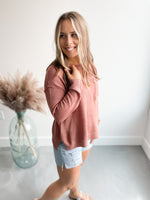 Austin Knit Sweater in Clay