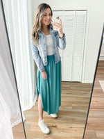 The Cora Skirt in Teal