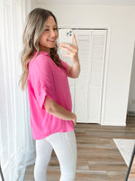 Madrid Blouse in Candy Pink