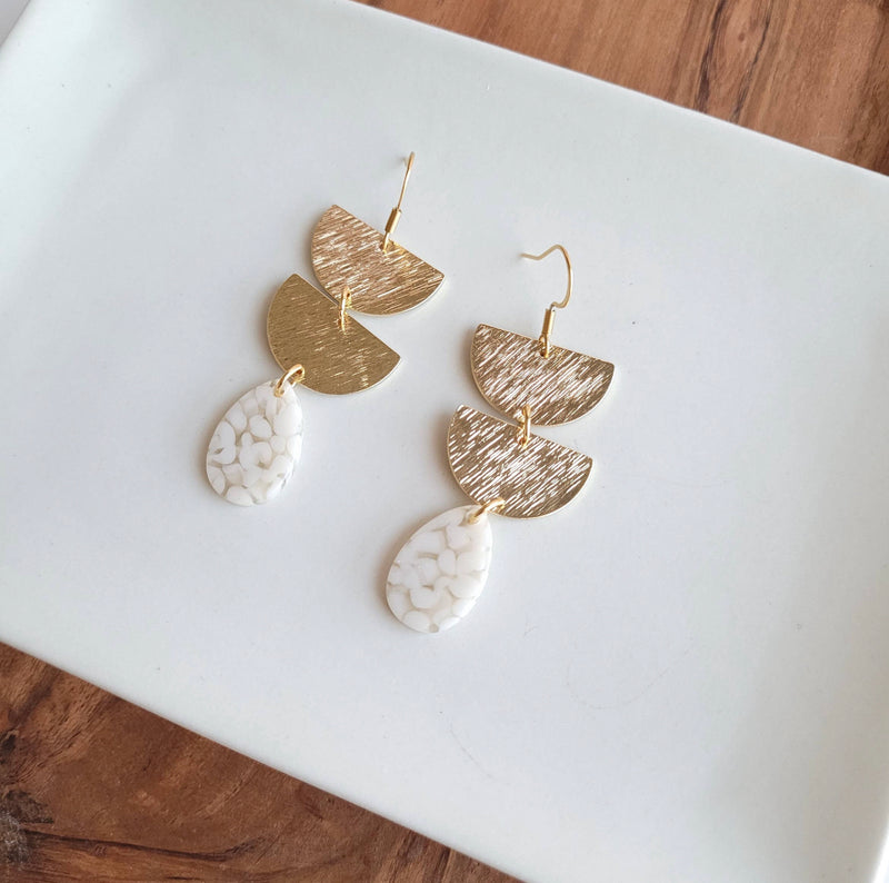 Aria Earrings Pebble