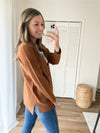 The Sloane Button Front Cardigan in Camel