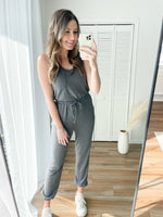Jet Lag Jumpsuit in Charcoal