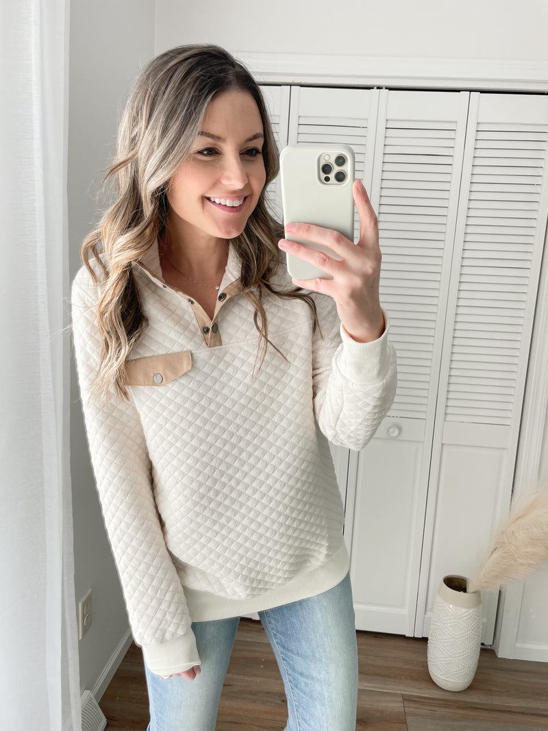 Lumi Quilted Pullover