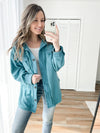 Teal Fleece Shacket