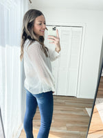 Blair Swiss Dot Blouse in White