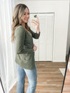 Essential Cardigan in Olive